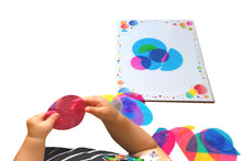 Carrega imatge al visor de galeria, Cercles translúcids de colors per superposar
